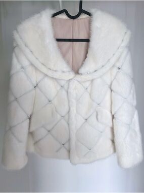 Mink Fur Coat "White Moonlight"